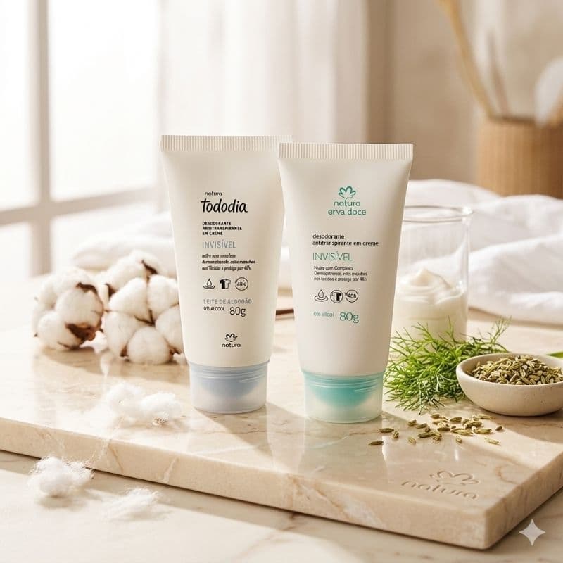 Desodorante Algodão Erva Doce Natura Todo Dia 80g