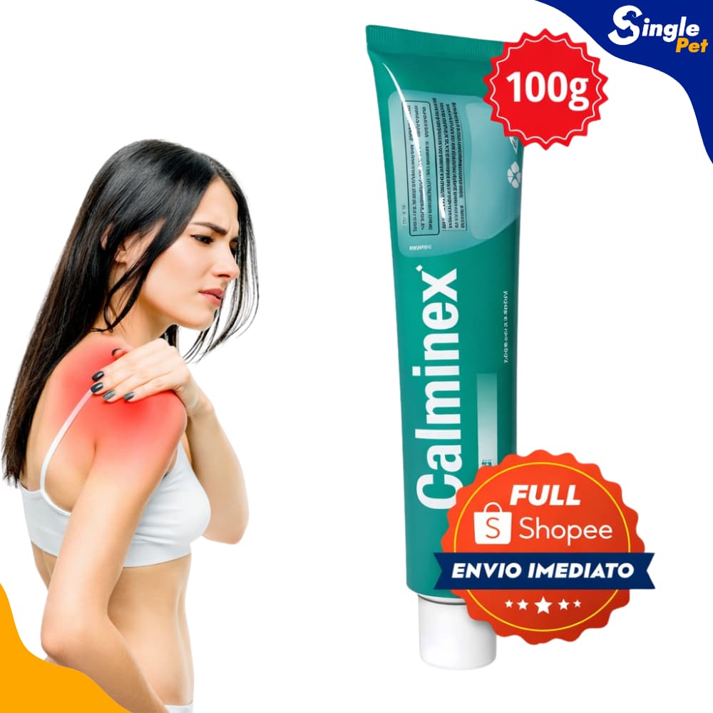 Calminex Pomada Anti-inflamatória Para Dores Musculares e Pancadas - 100g - Alívio Imediato da Dor