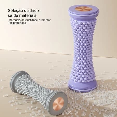 Rolo de Massagem para Fascia Plantar, Massageador Relaxante para Pés, Material TPR