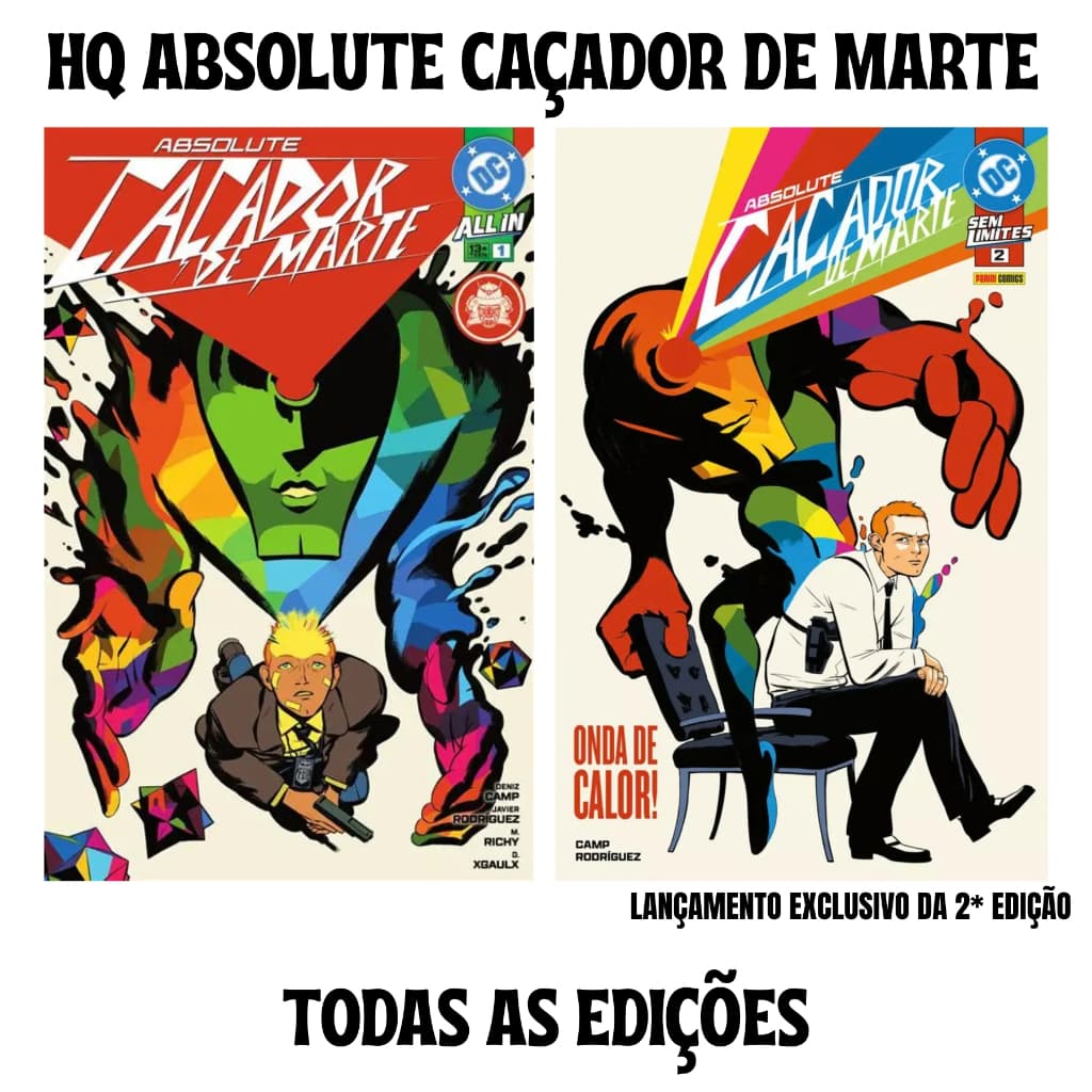 HQ Absolute Caçador de Marte Dc Comics Novo Original Lacrado Superman Batman Livro Revista Quadri