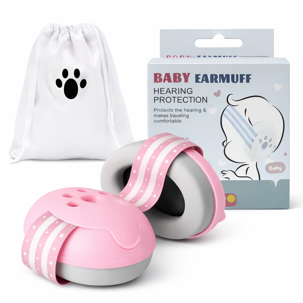 Fone Abafador De Ruído Som Protetor Auditivo Auricular Ouvido Tipo Concha Infantil Criança Bebê 0 a 5 Anos Autismo