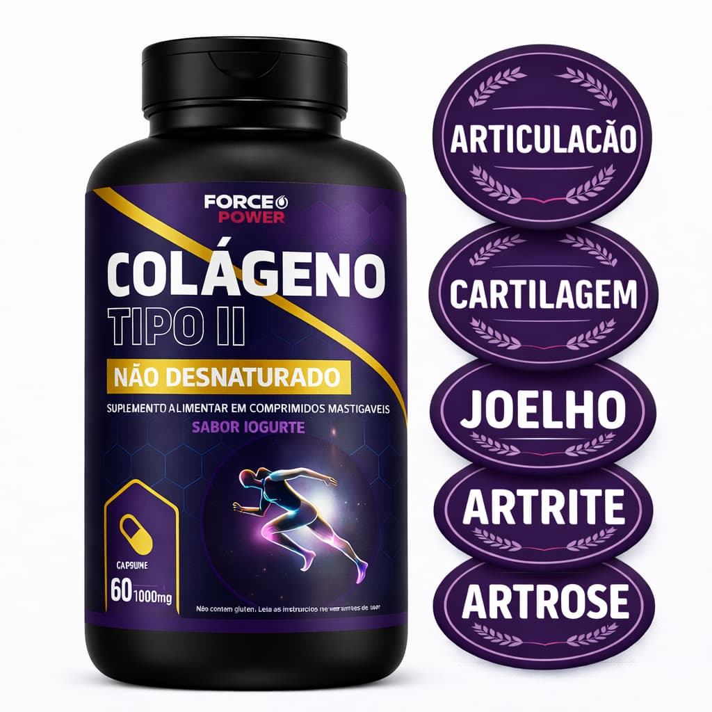 Colageno Tipo 2 Não Desnaturado 40 mg Não Hidrolisado -  ENVIO EM 24 HORAS