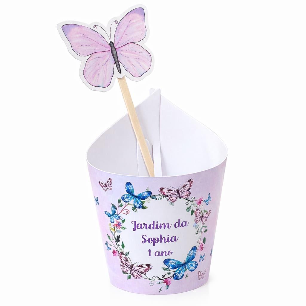 Rótulos para Mini Suculentas Jardim Encantado Lembrancinha Personalizada Jardim das Borboletas