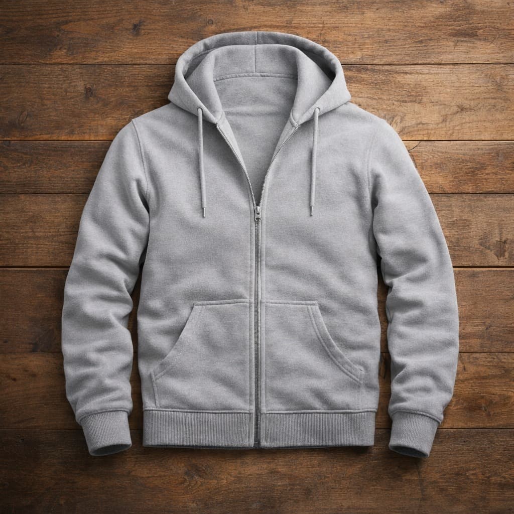 Moletom Ziper Masculino Estilo Jaqueta Casaco Aberto Com Capuz e Bolso Canguru Atual Frio Dia a dia