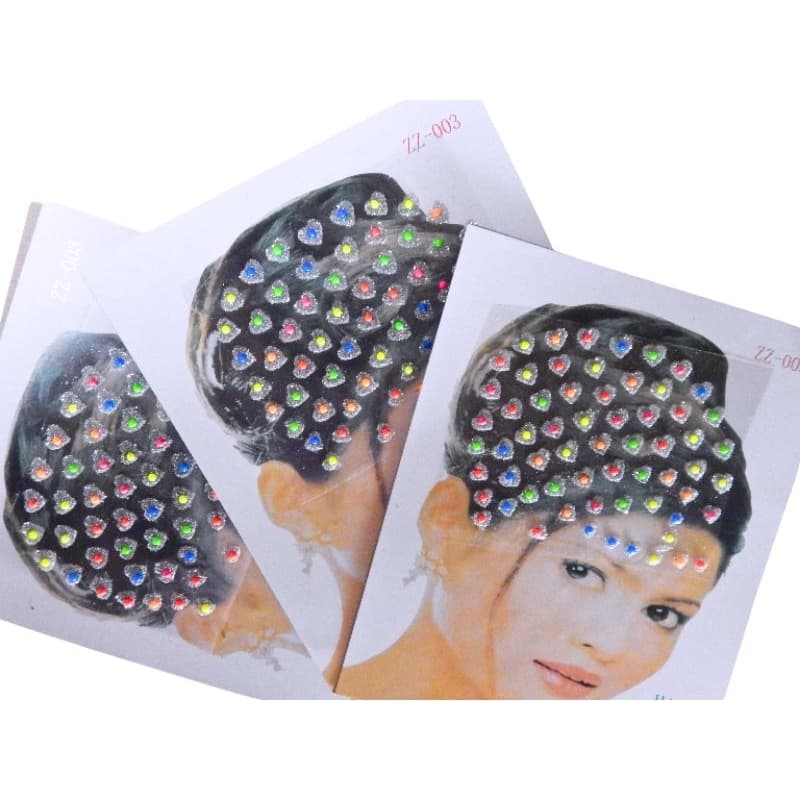 12 cartelas de adesivos neon para decorações e pets