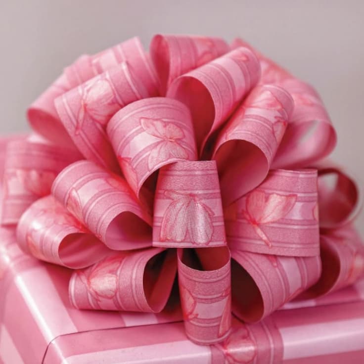 FITA DECORADA PARA LAÇOS VARIAS CORES FRACIONADA -32MM 10mts EMBALAGENS PRESENTES MÃES NAMORADO AMOR