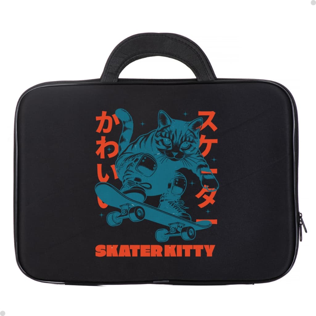 Maleta Para Notebook Estampa Gato Skatista Reforçada Top De Linha
