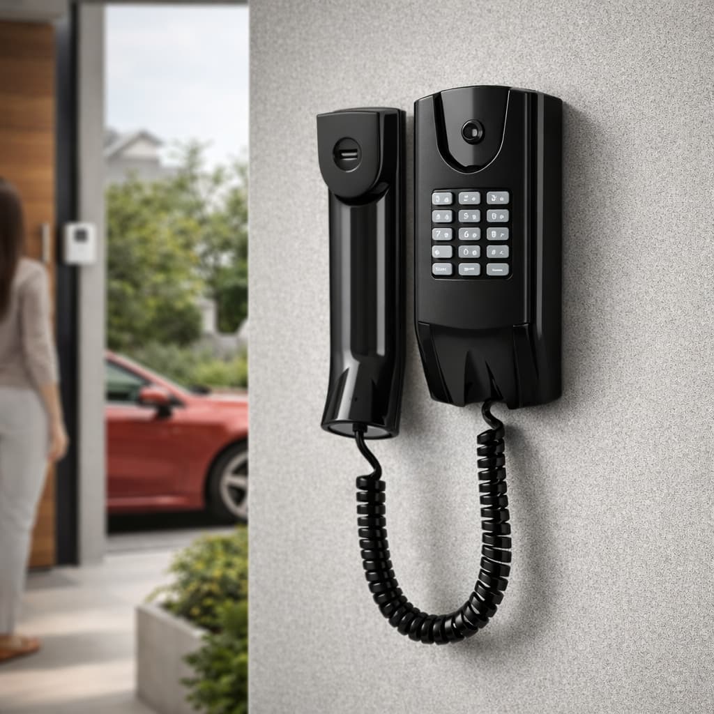 Interfone Intelbras TDMI300 Preto Terminal Dedicado compatível com Porteiros Eletrônico residenciais