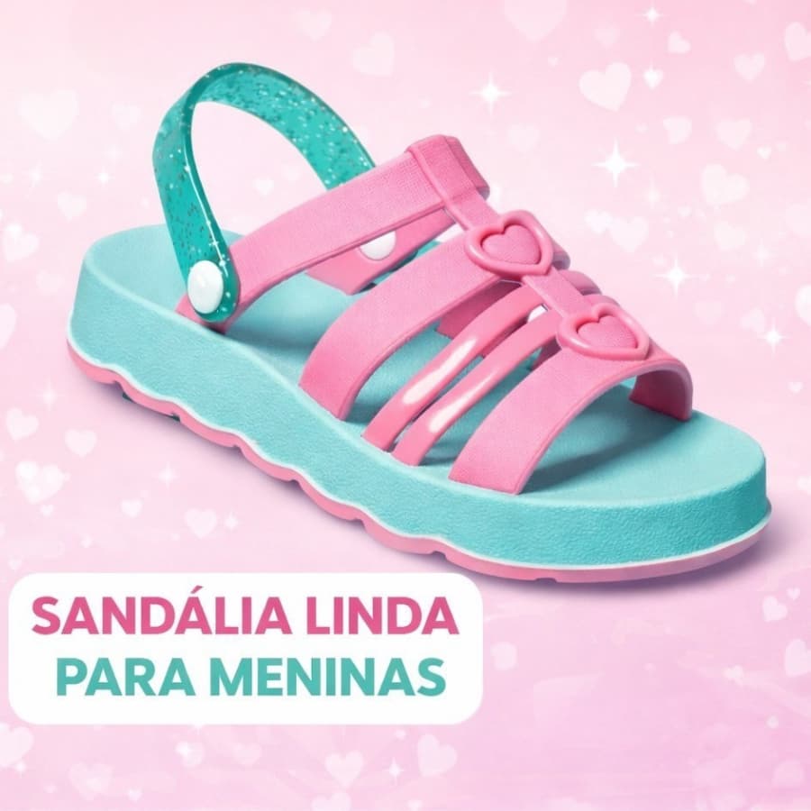 Sandália Infantil Menina Elegante Lançamento