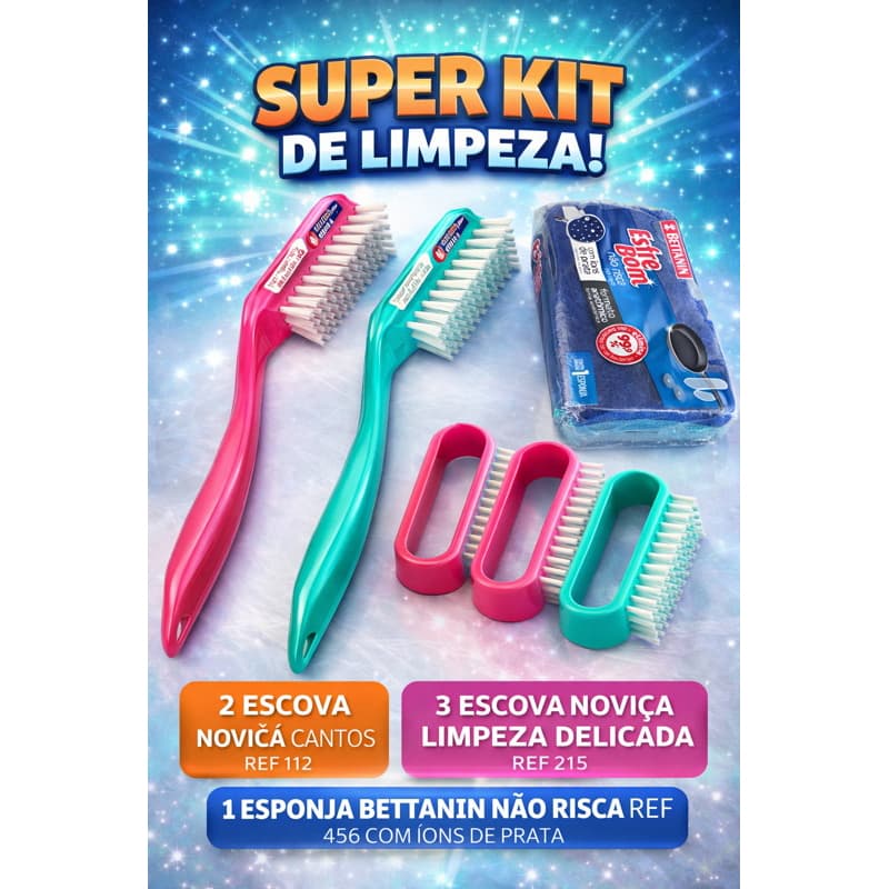 Super kit de limpeza.