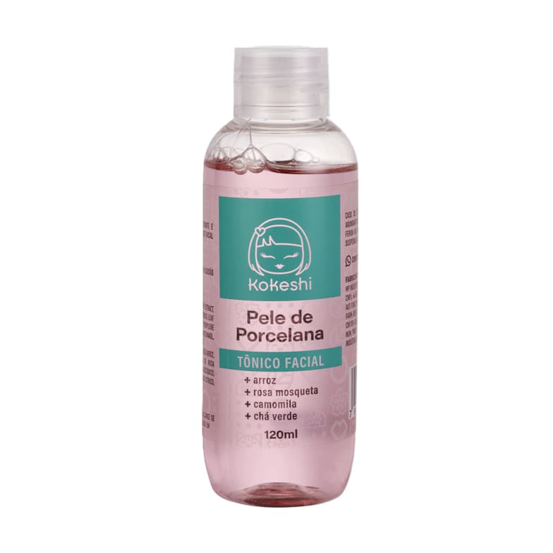 Tônico Facial Pele de Porcelana Kokeshi Limpa e Tonifica 120ml