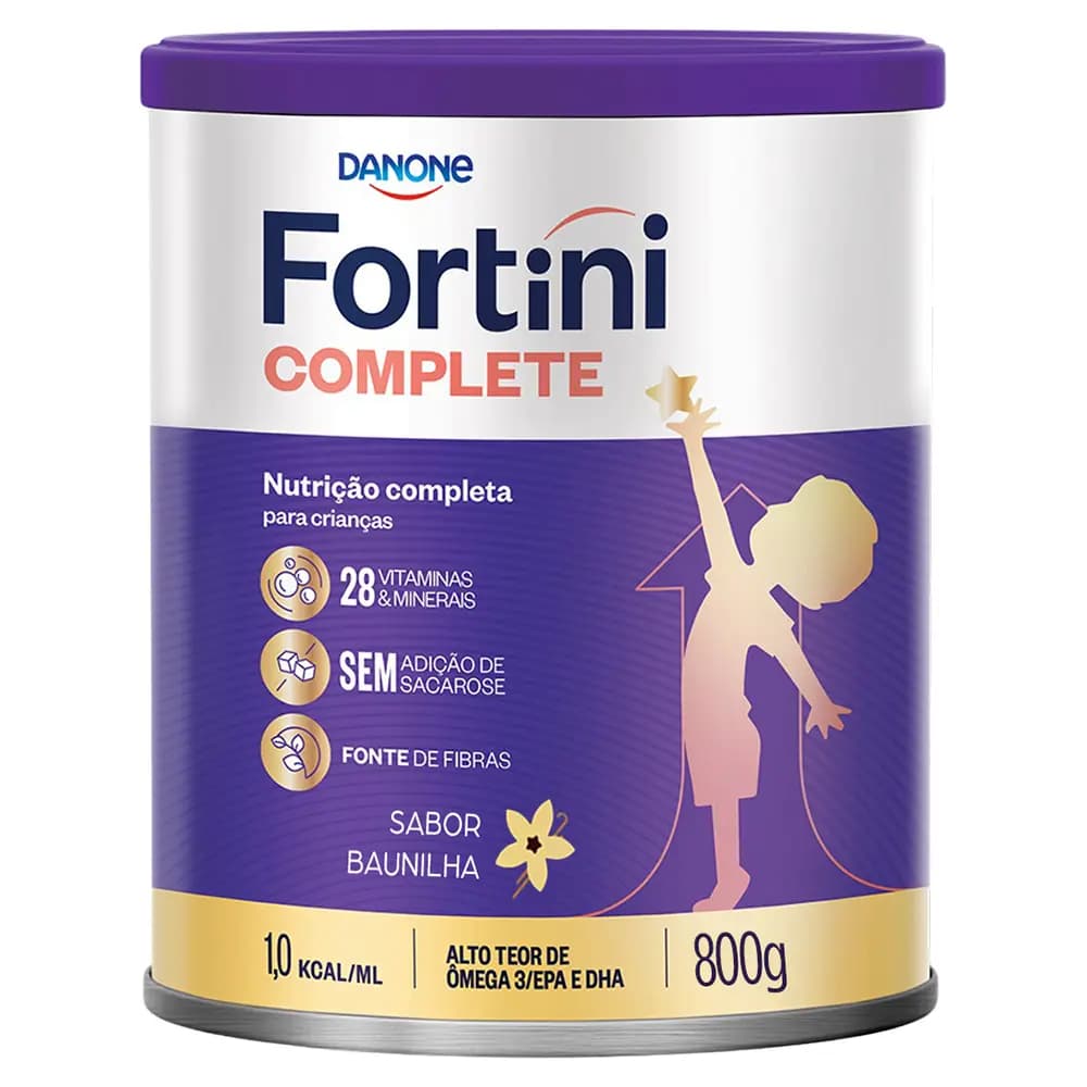 Fortini Complete Baunilha 800g - Danone - Suplemento Infantil