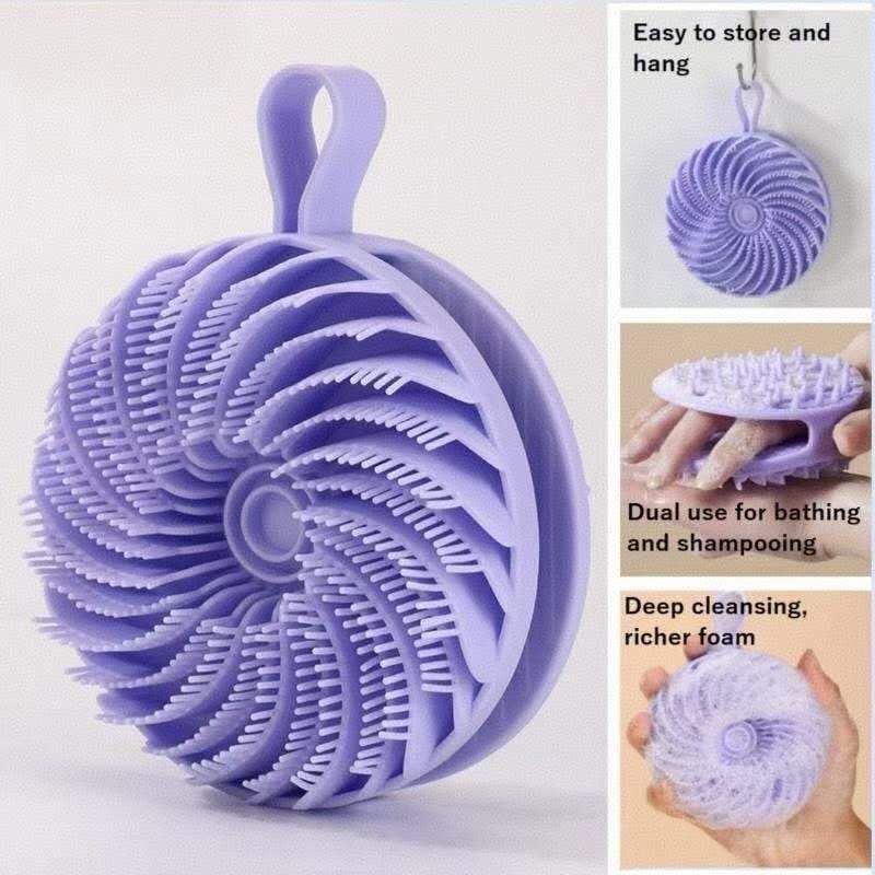 Bucha Purificadora Corporal De Silicone , Escova De Banho Dupla Face , Purificador De Chuveiro E Shampoo