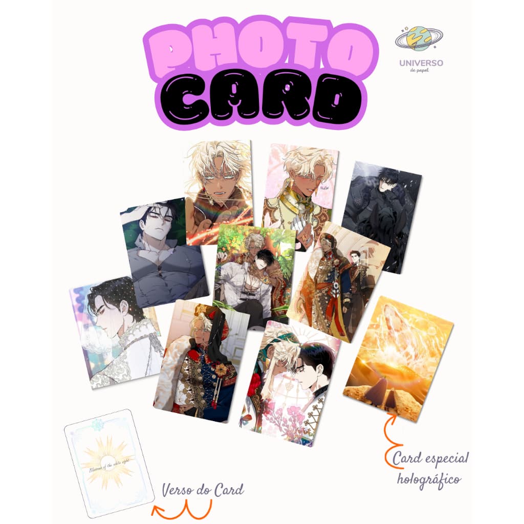 Card blossoms of the white night