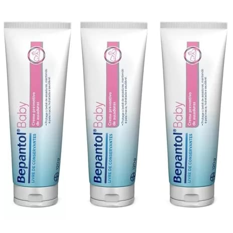 Kit 3 Creme Pomada de Assadura Bepantol 120gr Cada