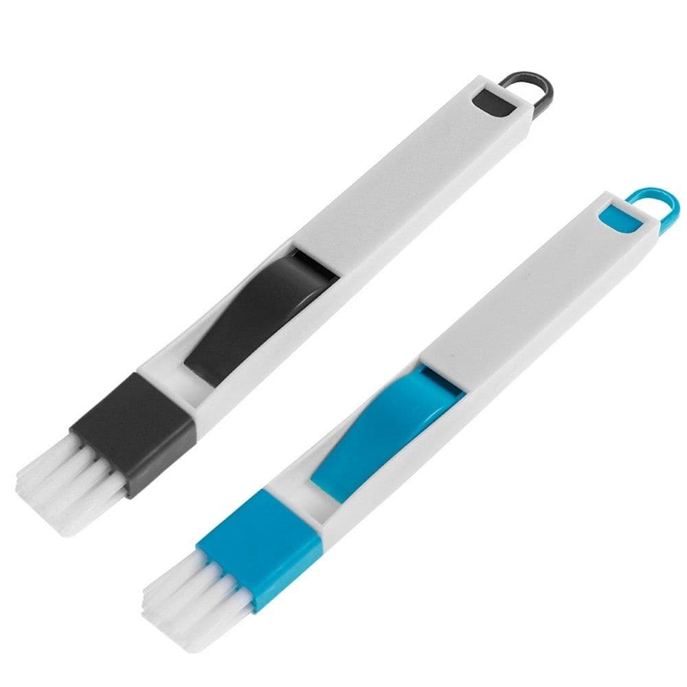 Kit Limpeza 2 em 1 Pincel E Pázinha para Limpar Cantos Janelas Teclado de Computador Vassoura Escova de Frestas