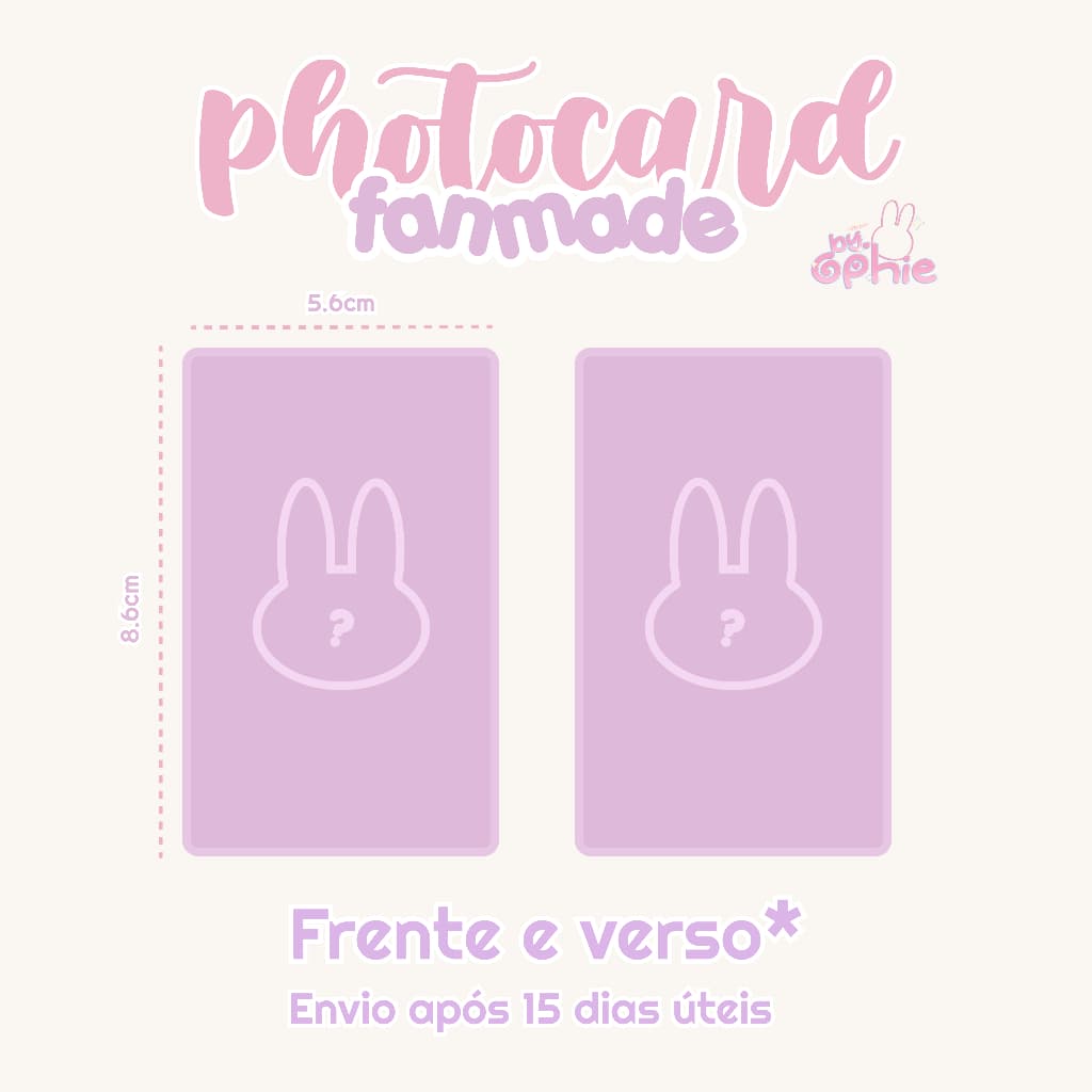 Photocard Fanmade Personalizado | FRENTE E VERSO  | K-pop, J-pop, Anime, Lembranças, Doramas e etc... | LEIA A DESCRIÇÃO