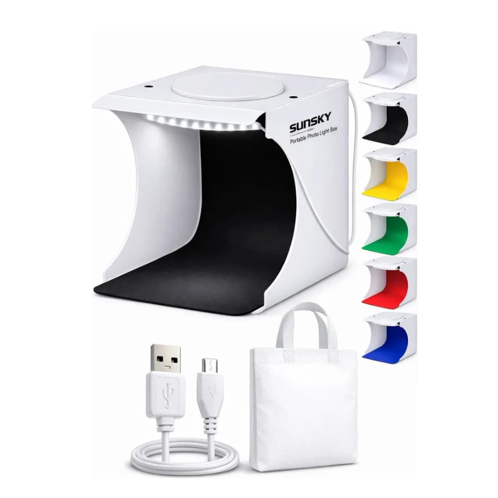 Mini Studio Box Fotografia Portátil Com Luz LED Para Fotos Profissionais Portátil Bivolt