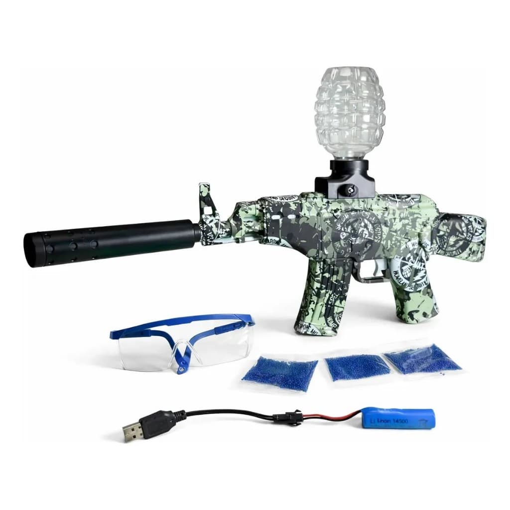 Arma de Gel Elétrica Lança Bolinhas De Gel Com 5000 Bolinhas