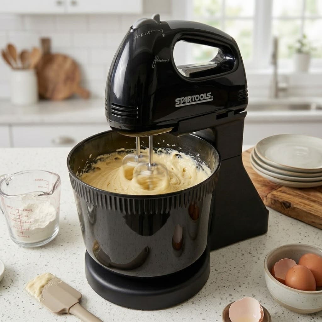 Escolha Sua Batedeira Eletrica Profissional 220V 127V Tigela Balde 2 Litros Alta Potencia Preto