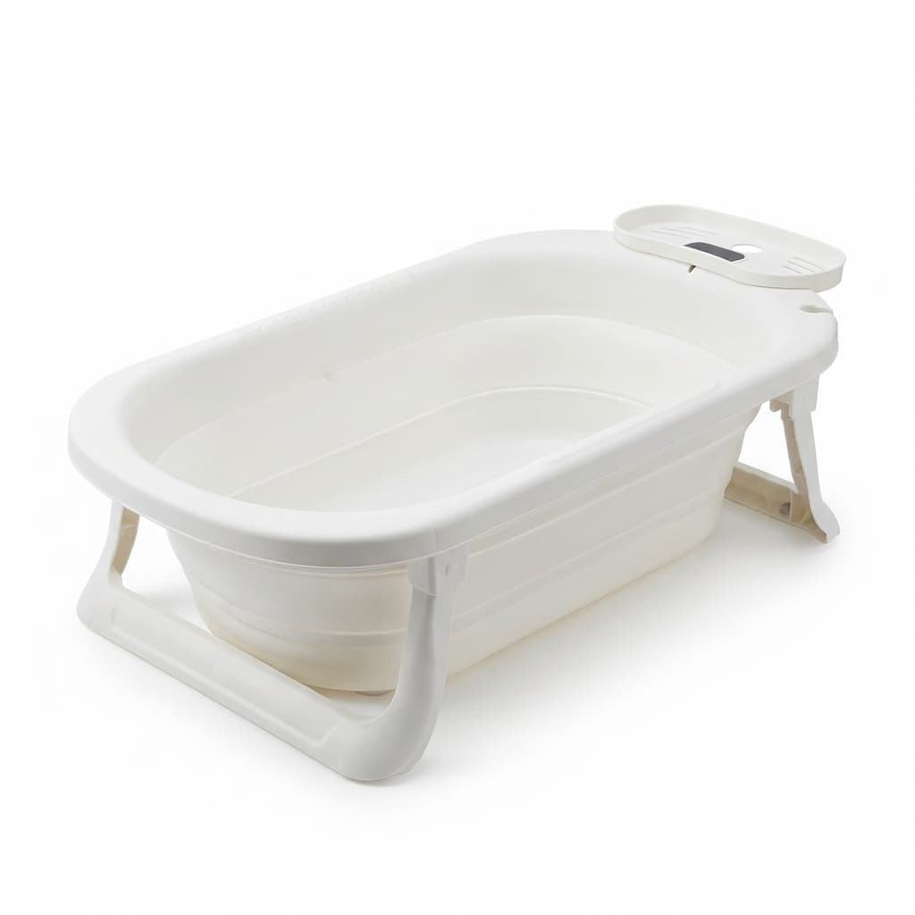 Banheira para Bebê 36 Litros Dobrável em Silicone Portátil Compacta