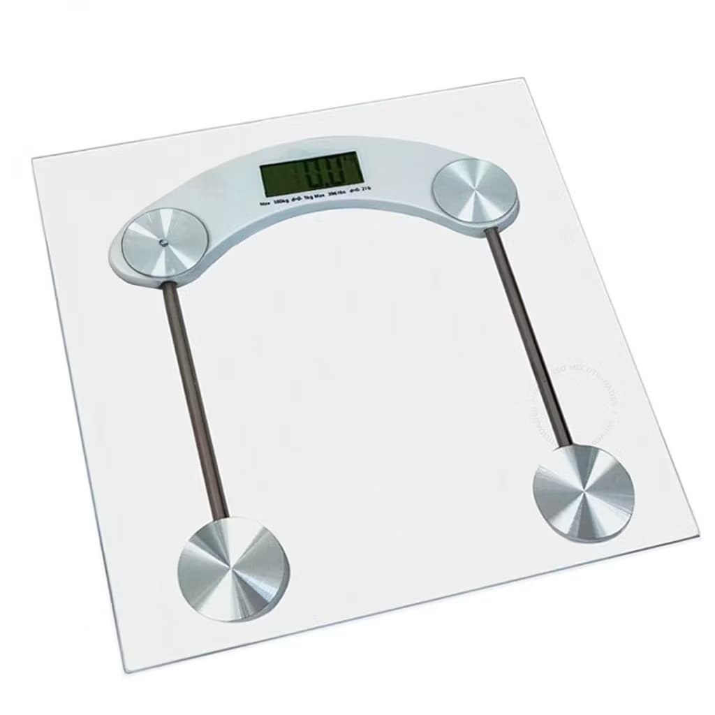 Balança Corporal Digital Até 180kg Com Vidro COM pilhas Temperado Premium Eletrônica Fitness Resistente