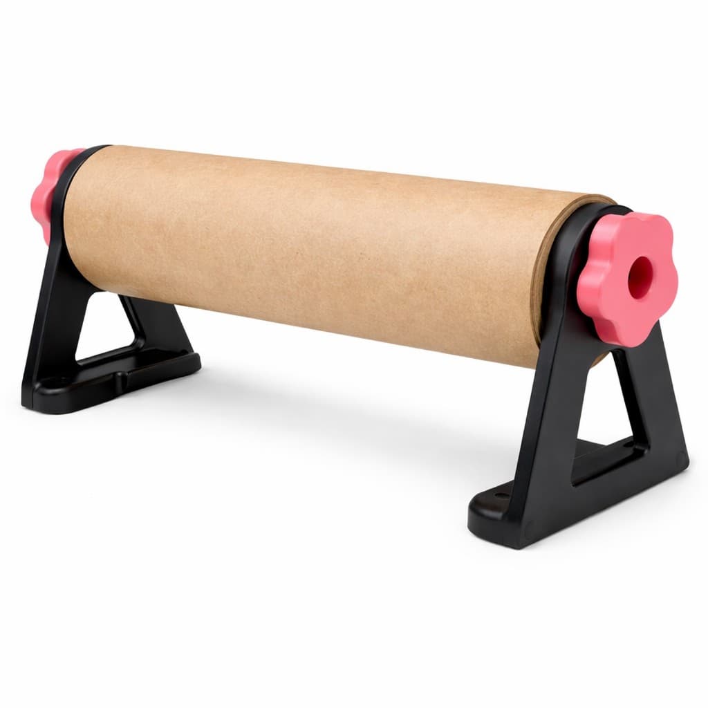 Suporte Bobina Rolo Papel Pardo Filme Bolha Mesa e Parede com Parafuso