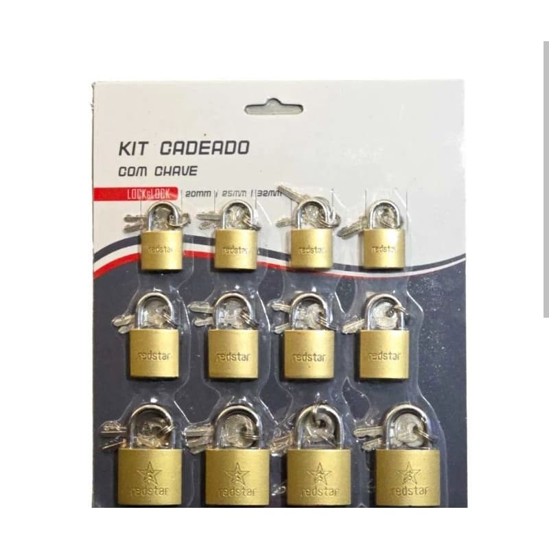CADEADO PESADO TM 20, KIT 4 UN DIVERSOS PRONTA ENTREGA