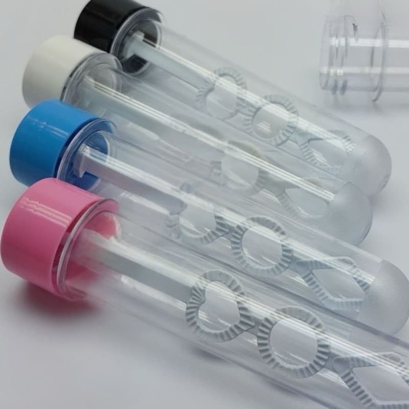 10 a 50 Tubetes Bolha de Sabão 13cm / Refil para bolha de sabão líquido Bubble, atóxica e perfumada, Lembrancinha Person