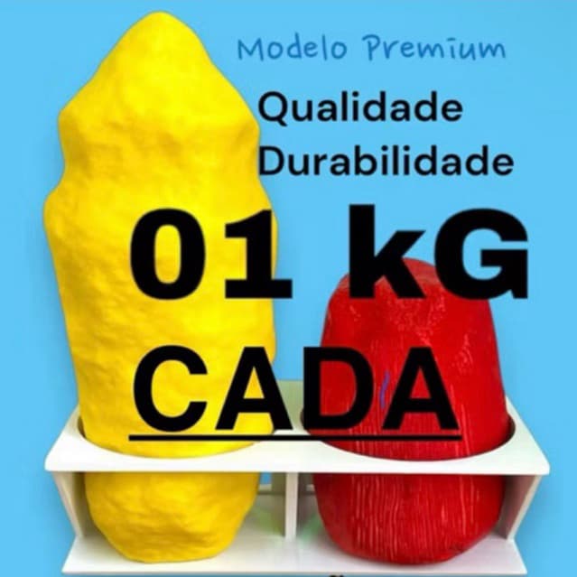 1kg Gordura & 1kg Músculo (Modelo Realista)