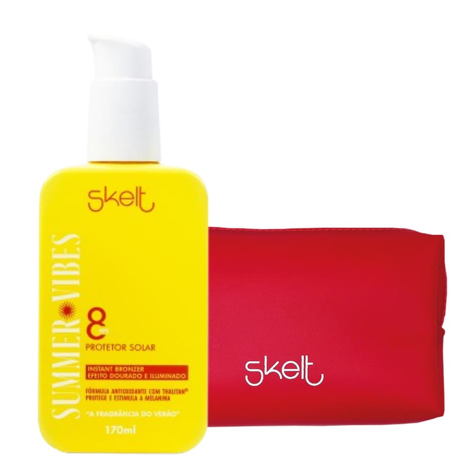 Kit Summer Vibes FPS 8 + Necessaire Vermelha
