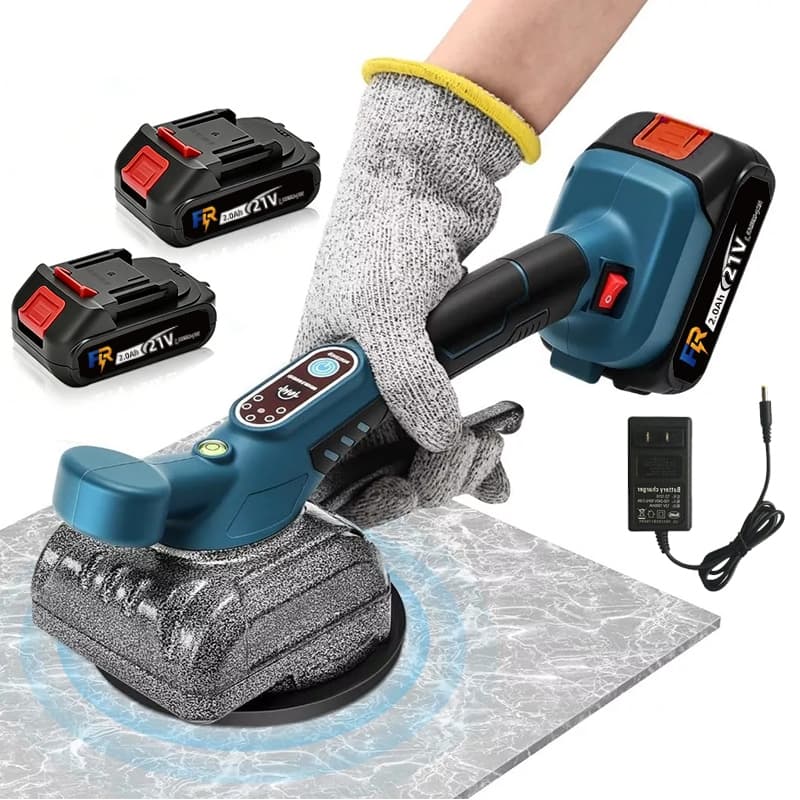 Maquina Para Assentar Piso Azulejos Porcelanatos Com Ventosa E Vibração Acompanha 2 Baterias,5 MARCHAS