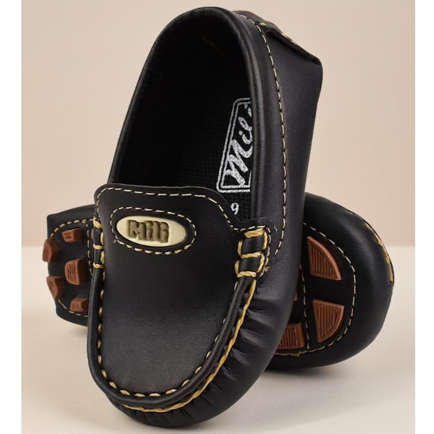 Mocassim Infantil Masculino Confortável E Antiderrapante Pajem Festa