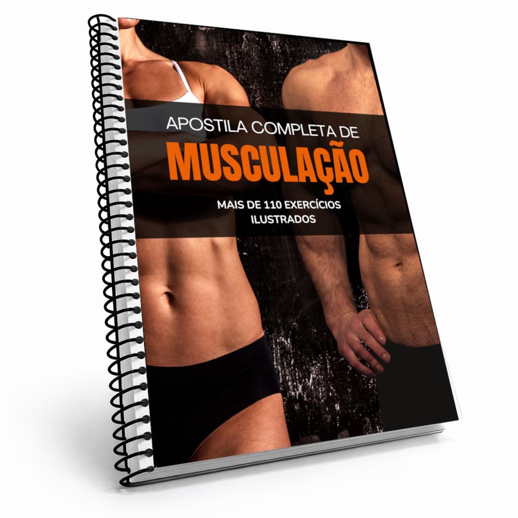 APOSTILA DE MUSCULAÇÃO A5 - COM + DE 110 EXERCÍCIOS ILUSTRADOS COM 212 PÁGINAS