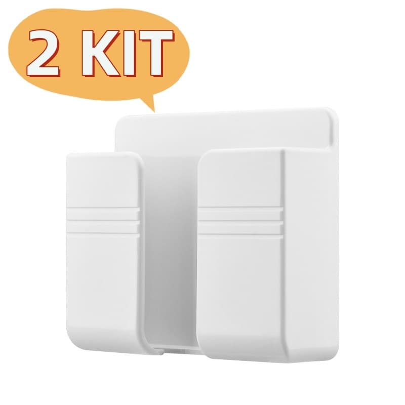 Kit 2 Controle Remoto Adesivo Sem Furos Suporte Para Parede Caixa De Armazenamen Promoçõesto Casa Promoção