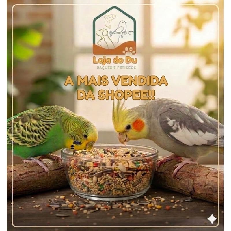 Mistura para Calopsita, Agapornes e Periquitos 5 KG