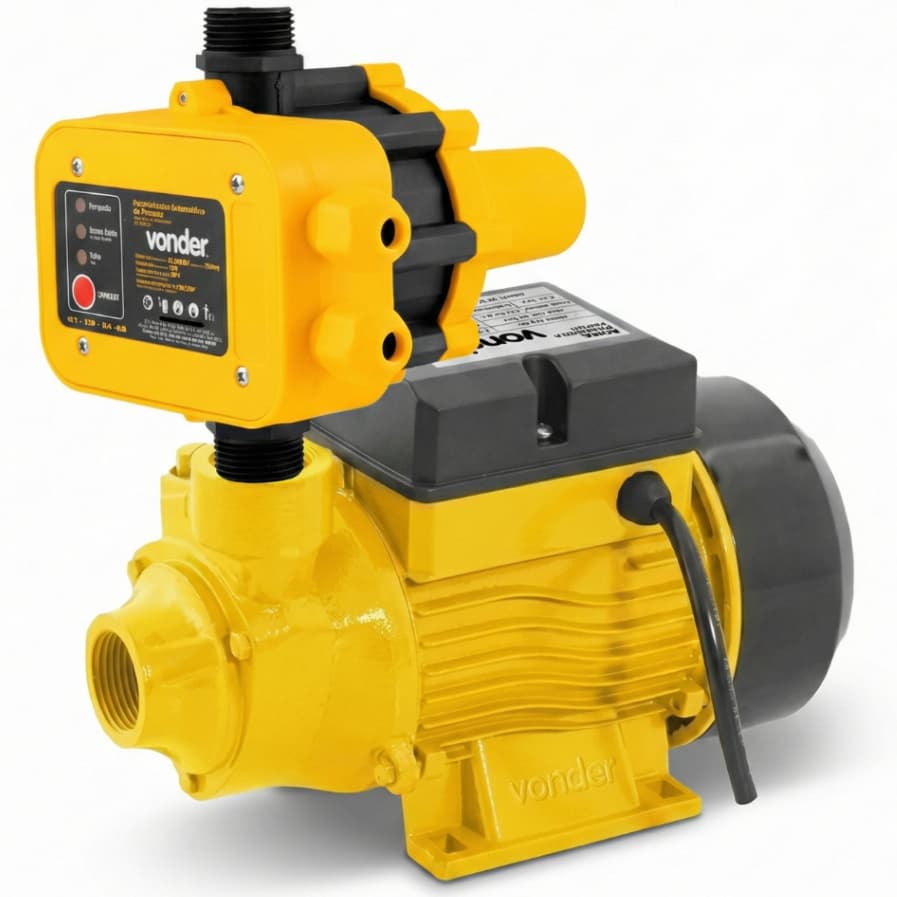 Kit Pressurizador Bomba Periférica Vonder 1/2 CV 0,5hp + Controlador Automático De Pressão Bivolt