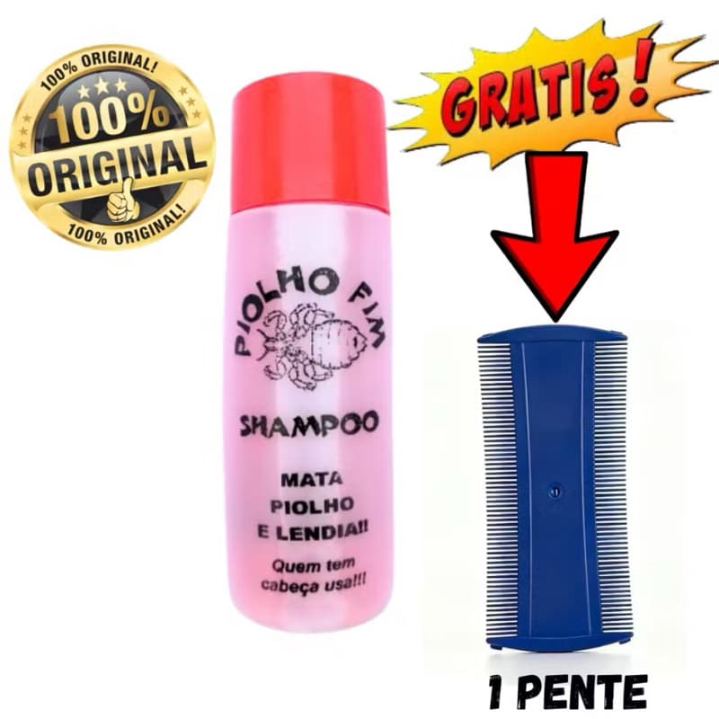 Shampoo Mata Piolho Fim , 1 Unidade