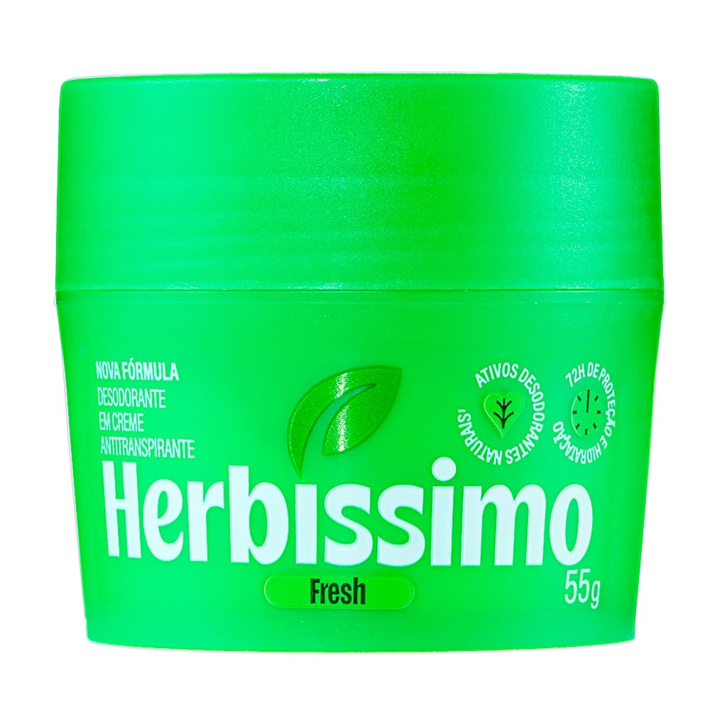 Desodorante Em Creme Antitranspirante Herbíssimo Fresh 55g