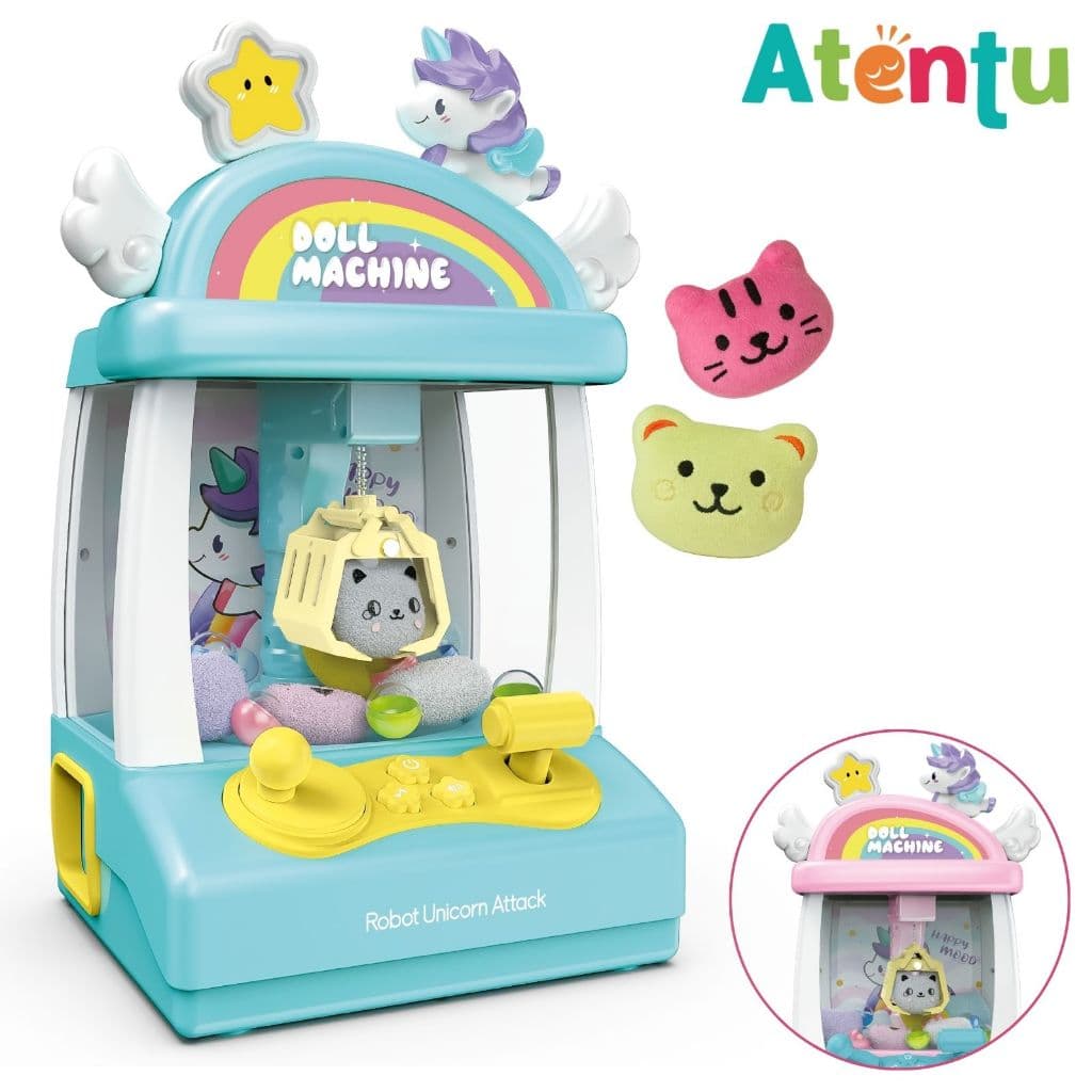 Máquina de Pegar Bichinho Mini Infantil Garra Diversão Brinde Música