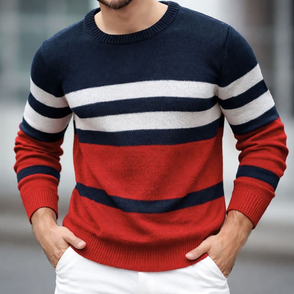 Blusa de Frio Agasalho de Inverno Tricô Masculina Lã Quente Confortável  Gola Reforça da Veste M eG