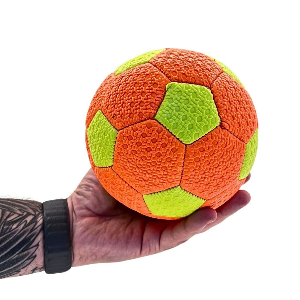 Mini Bolas de Volei e Futebol N°3 - Couro Sintético Costurada Coloridas- Para Pet