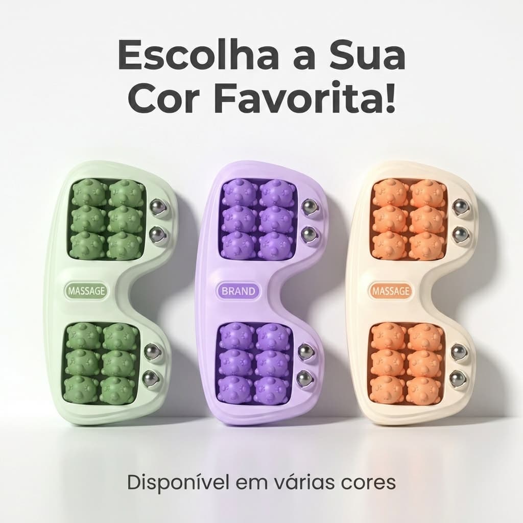 【PlantarMax】 Rolo Massageador de Pés Duplo