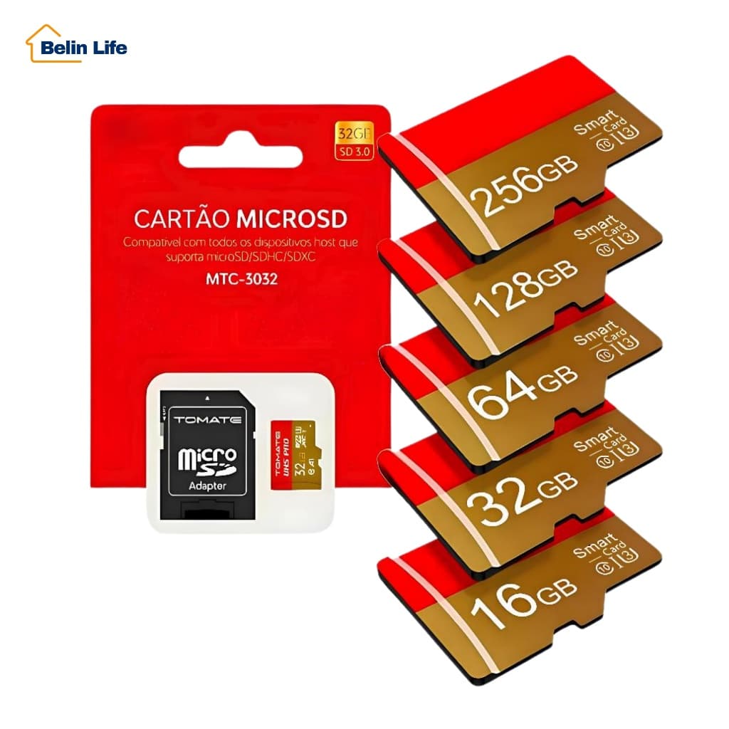 Cartão SD Micro TF De Alta Velocidade Armazenamento Classe 10 A1 Tomate MCT-30