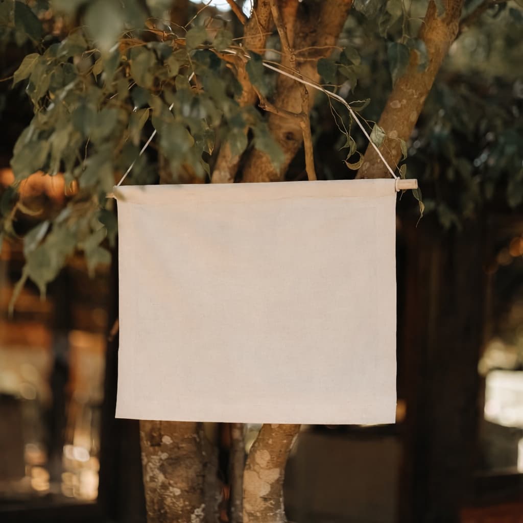 Bandeira de tecido lisa para casamento decoração entrada cortejo