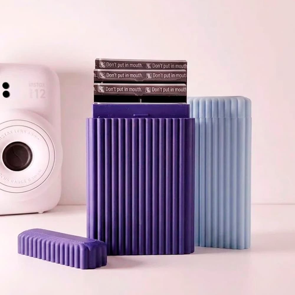 Porta Fotos Instax Mini Case Rígida p/ 12 Fotos Polaroid - Álbum de Bolso Resistente