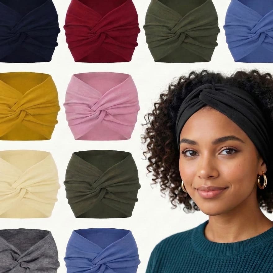Turbante Faixa Tiara para Cabelo Moda Acessório Feminino Confortável Trabalho Academia Esporte