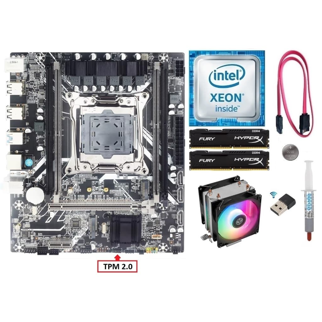 Kit Gamer X99 Xeon E5 2650 v4/ 8GB-16GB-32GB DDR4/ Cooler/ Wi-fi
