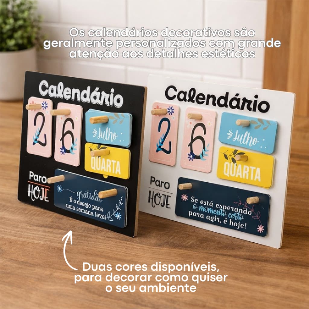 Calendário De Mesa Permanente Motivacional
