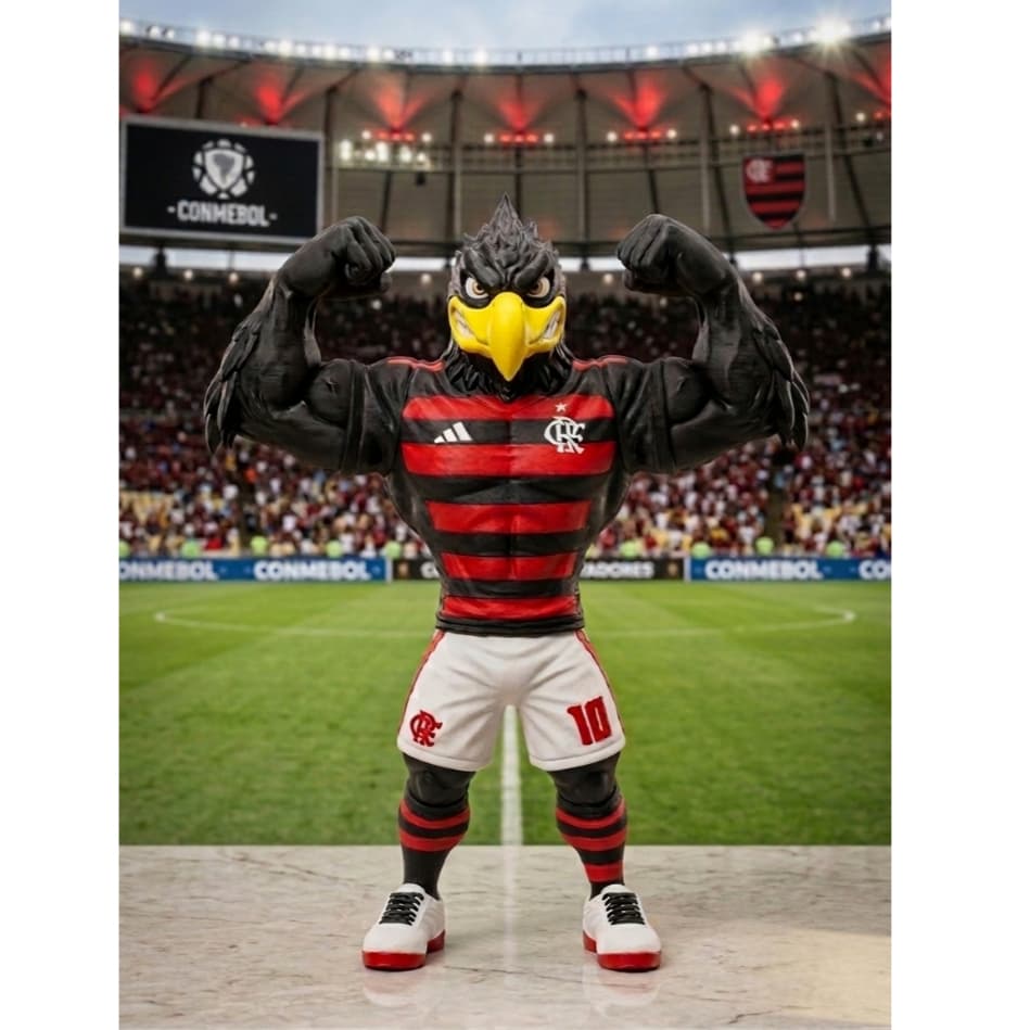Mascote Urubu Rubro-Negro Flamengo